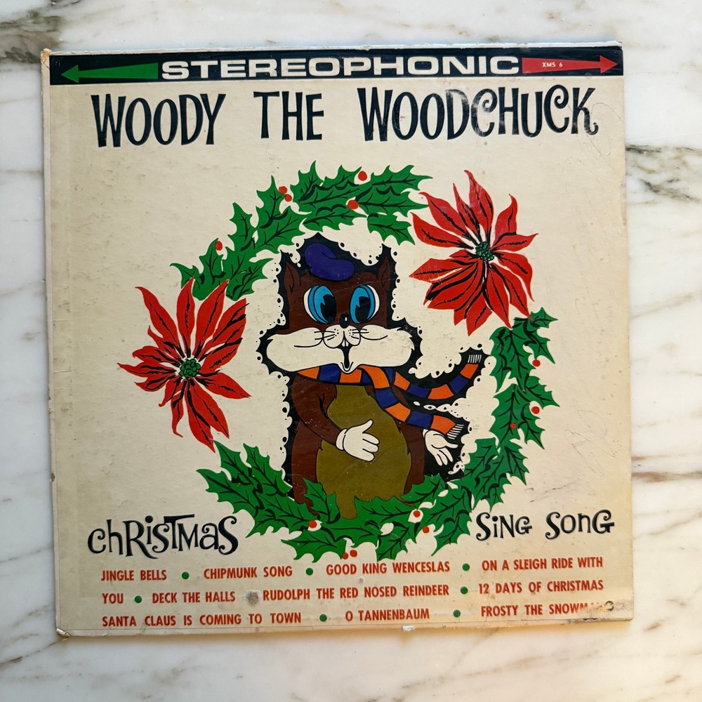 Vintage 1960s Christmas With Woody The Woodchuck Vinyl LP